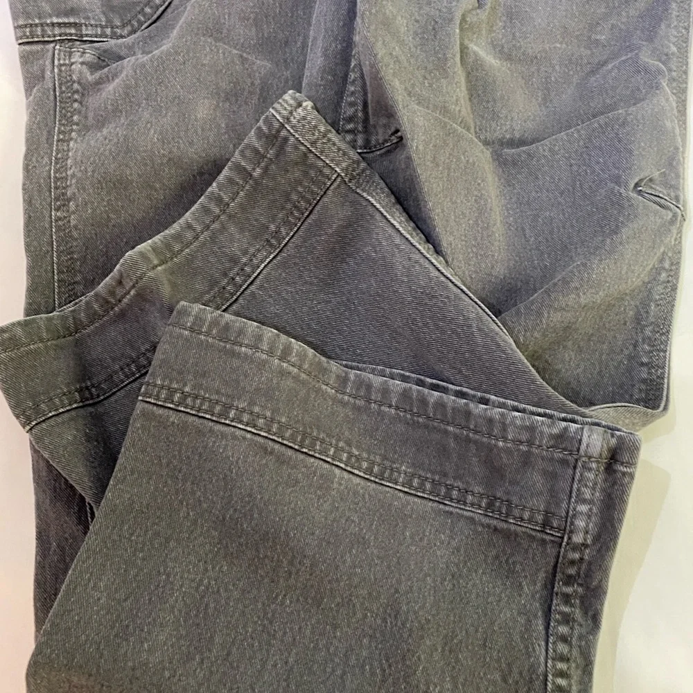 ARIAT REBAR M4 Gray Low-Rise Bootcut Cargo Work Jeans‎ SZ 35